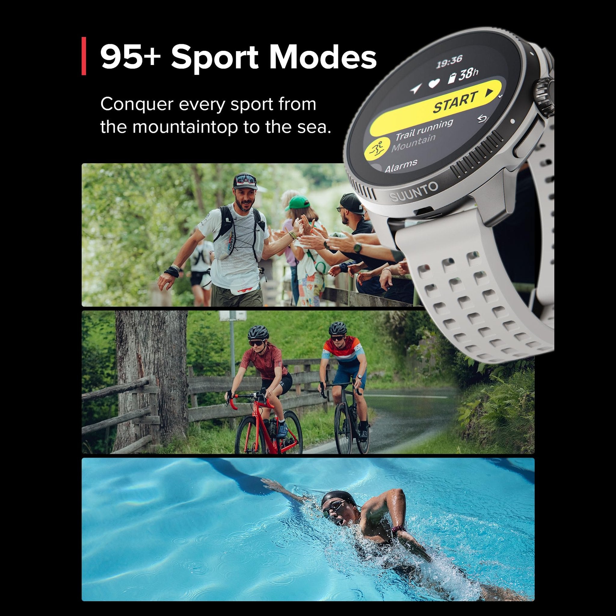 SUUNTO Race: GPS Sports Watch, Large & Bright AMOLED Color Screen, Long Battery Life SUUNTO