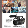JVC GY-HM250 UHD 4K Streaming Camcorder with Built-in Lower-Thirds Graphics + Pro Accessories Bundle
