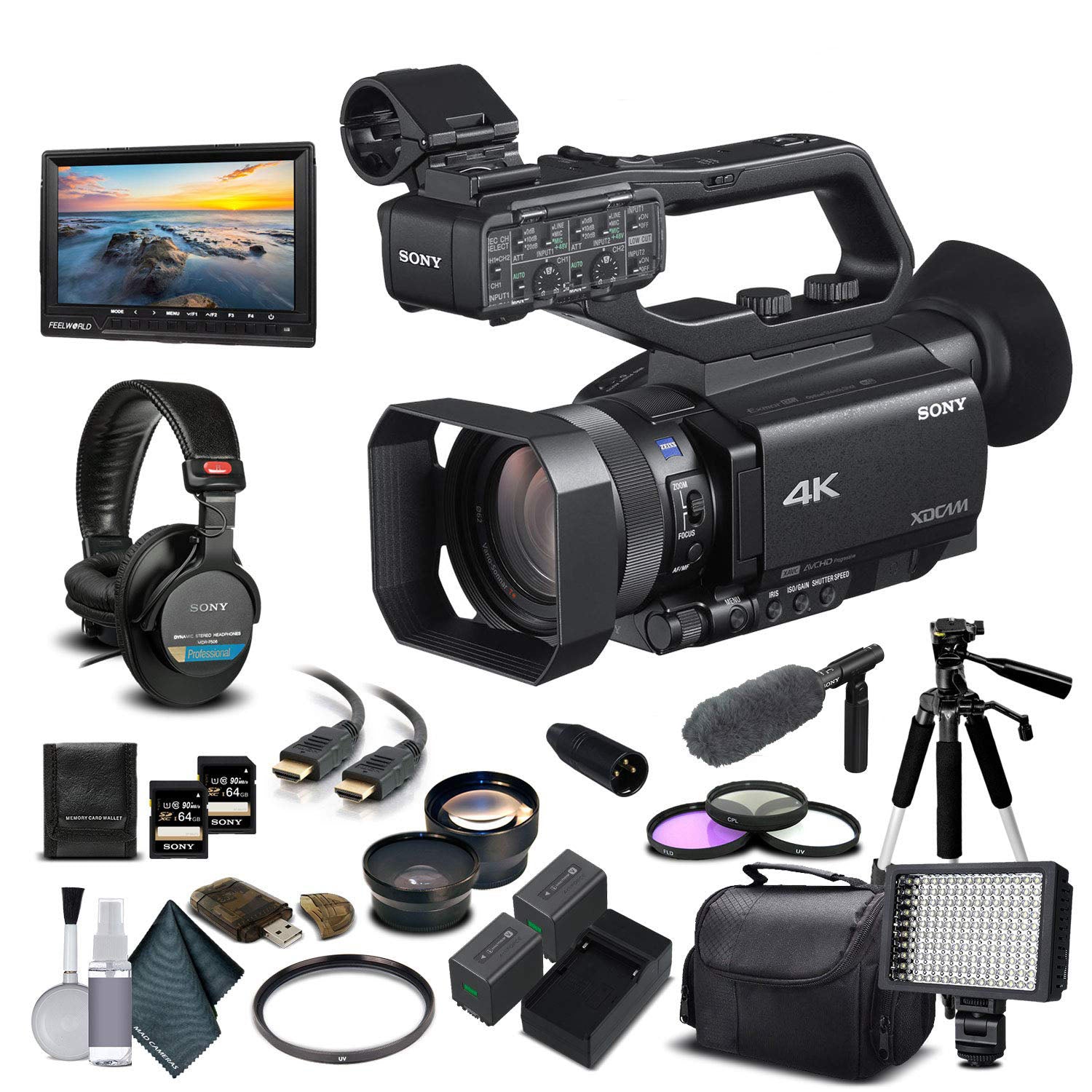 Sony XDCAM PXW-Z90V 4K Flash Memory Premium Camcorder Starter Bundle 03