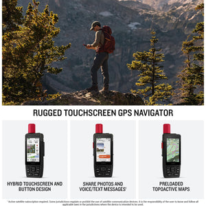Garmin® GPSMAP® H1i Plus, Premium GPS Handheld Navigator with inReach® Plus Technology to Share Texts, Photos, Voice Memos and SOS Off-Grid, Touchscreen and Buttons, Long Battery Life, Preloaded Maps