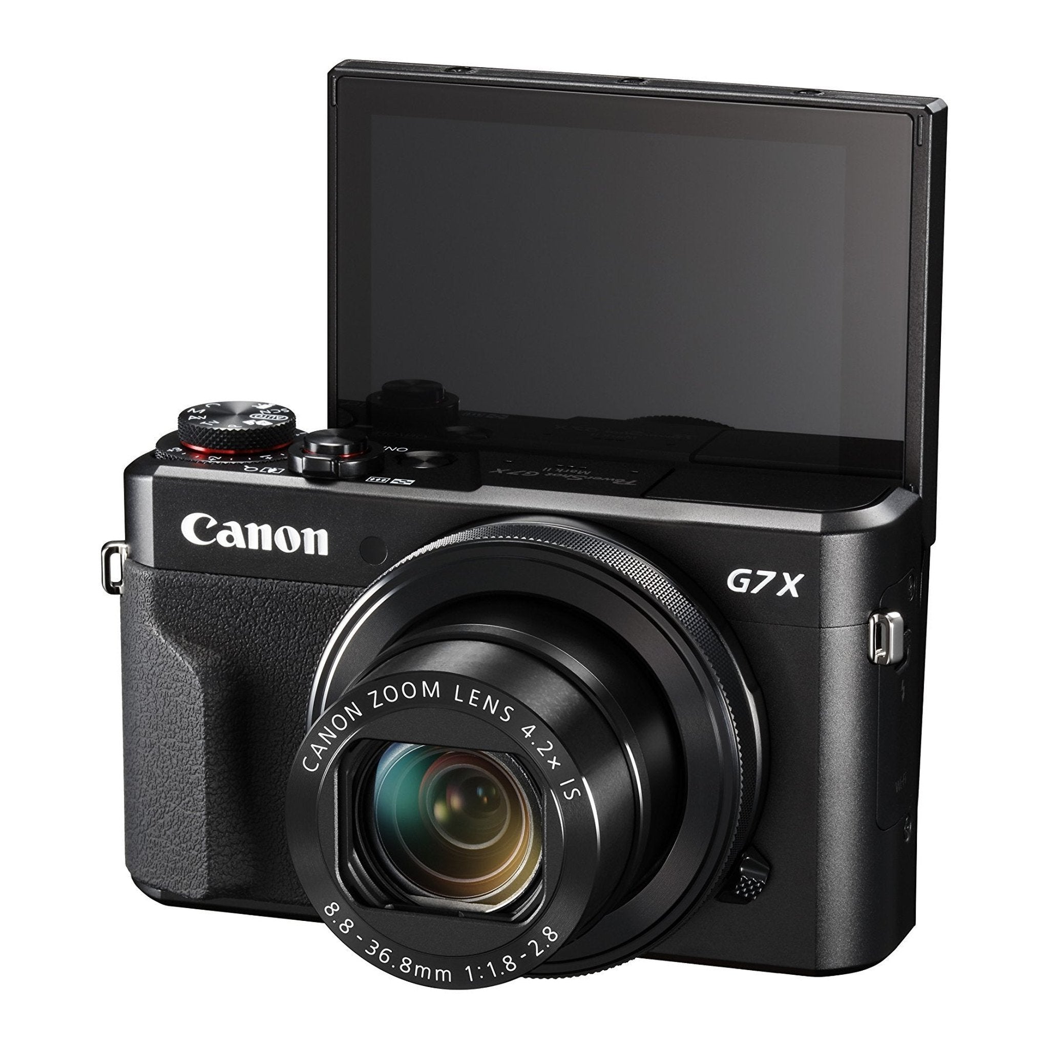 Canon PowerShot G7 X Mark II Digital Camera w/ 1 Inch Sensor and tilt LCD screen - Wi-Fi & NFC Enabled Black Renewed - Reconditioned Canon