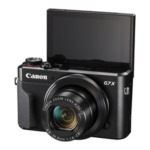 Canon PowerShot G7 X Mark II Digital Camera w/ 1 Inch Sensor and tilt LCD screen - Wi-Fi & NFC Enabled Black Renewed - Reconditioned Canon
