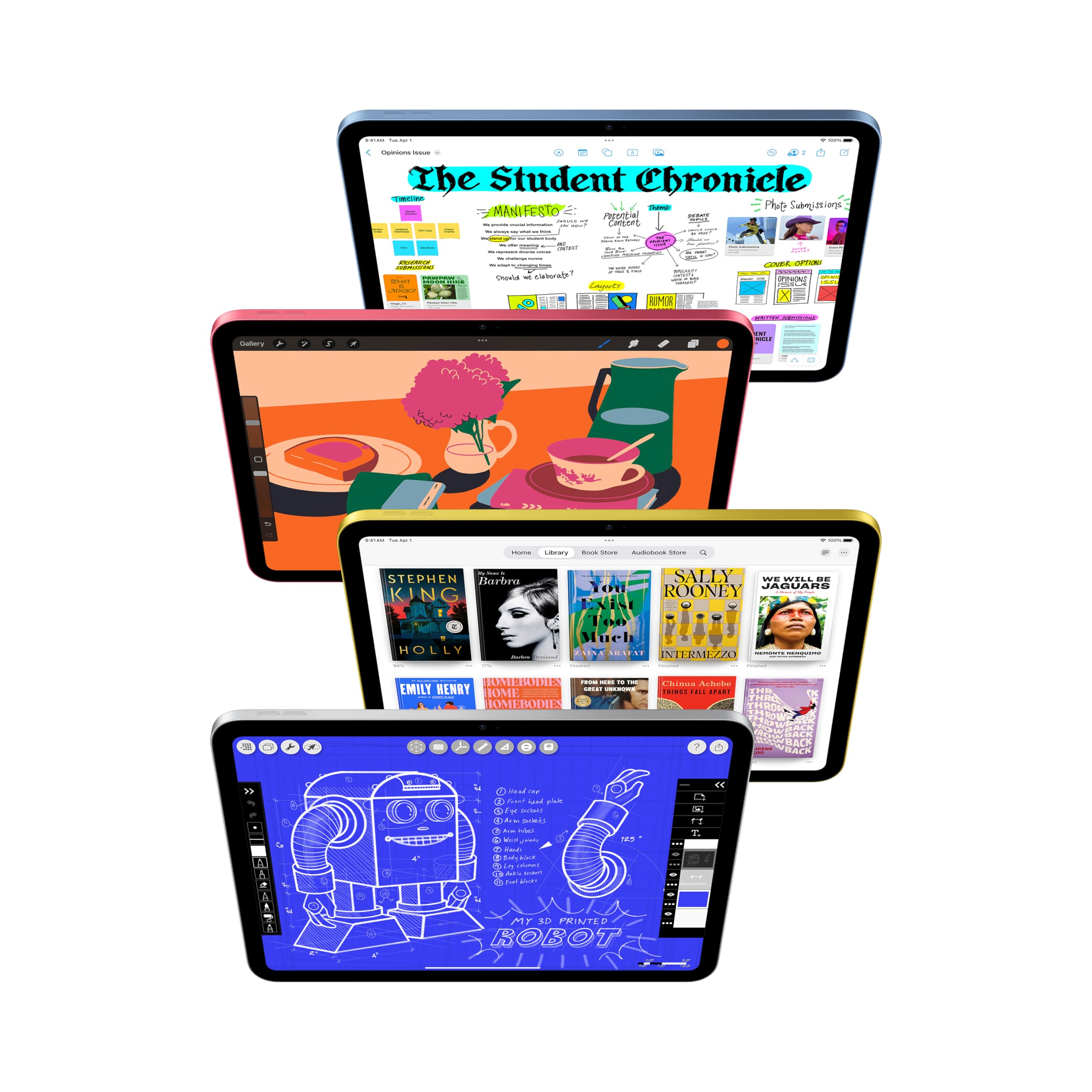 Apple iPad 11-inch: A16 chip, 11-inch Model, Liquid Retina Display, 256GB, Wi-Fi 6 + 5G Cellular, 12MP Front/12MP Back Camera, Touch ID, All-Day Battery Life - Silver