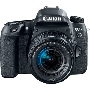Canon EOS 77D DSLR Camera with 18-55mm Zoom Lens 24.2 MP CMOS - Essential Bundle - International Version