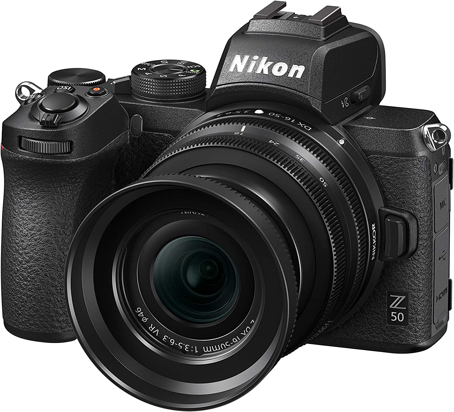 Nikon Z50 + Z DX 16-50mm VR Lens Mirrorless Camera Kit VOA050K001