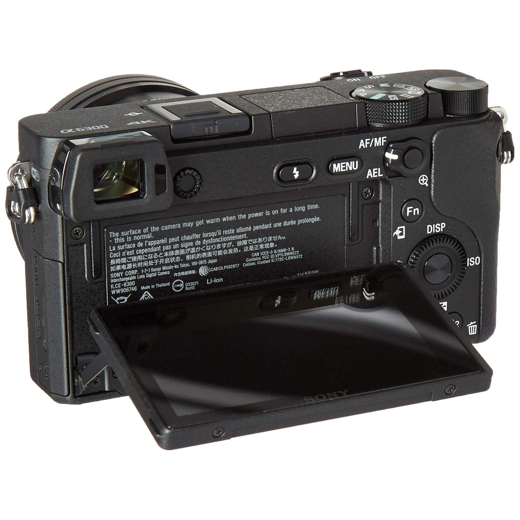 Sony Alpha a6300 Mirrorless Camera Interchangeable Lens Digital Camera with 16-50mm Power Zoom Lens - E Mount Compatible - Reconditioned Sony