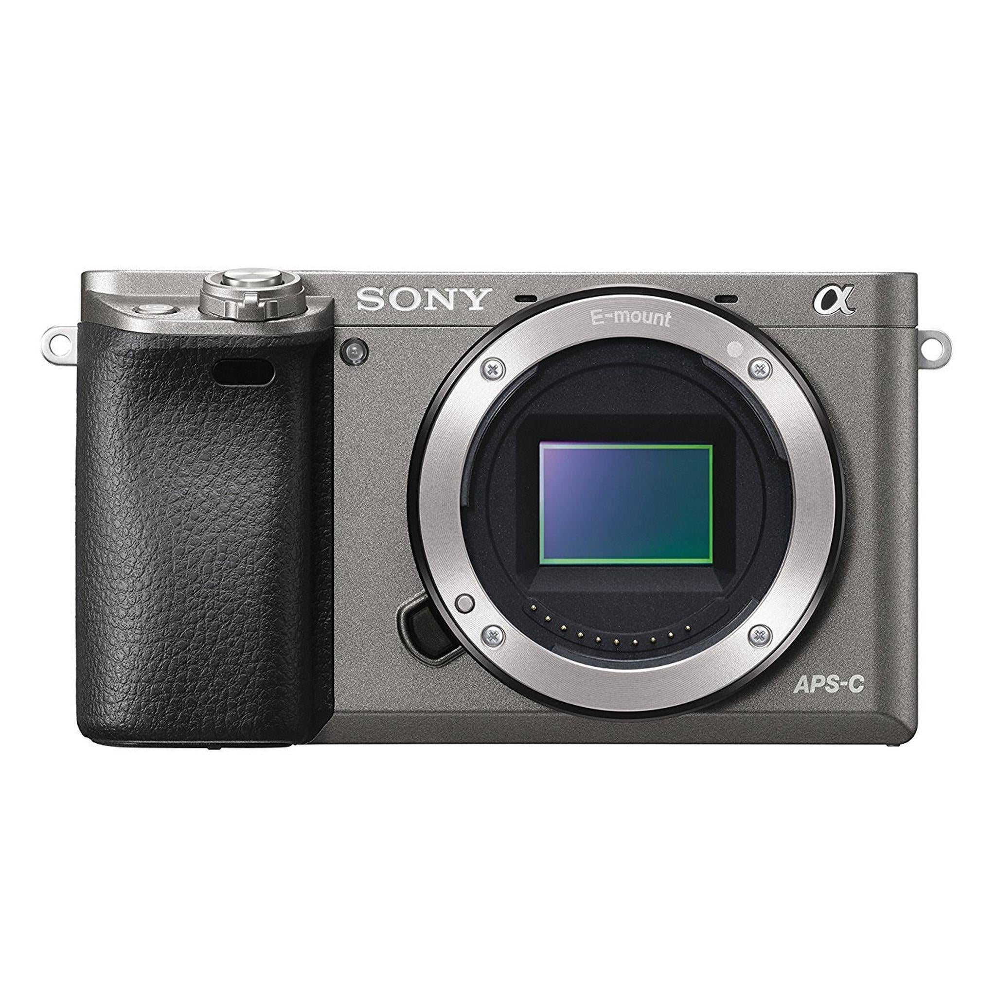 Sony Mirrorless Digital Camera with 3" LCD, Graphite ILCE-6000/H International Model