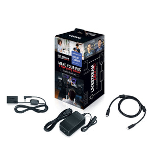 Canon EOS Webcam Accessories Starter Kit for EOS RP, Works with RP Model Digital Camera, USB-C, Interface Cable IFC-100U, AC Adapter AC-E6N, & DC Coupler DR-E18, for Streaming, Teaching, Working