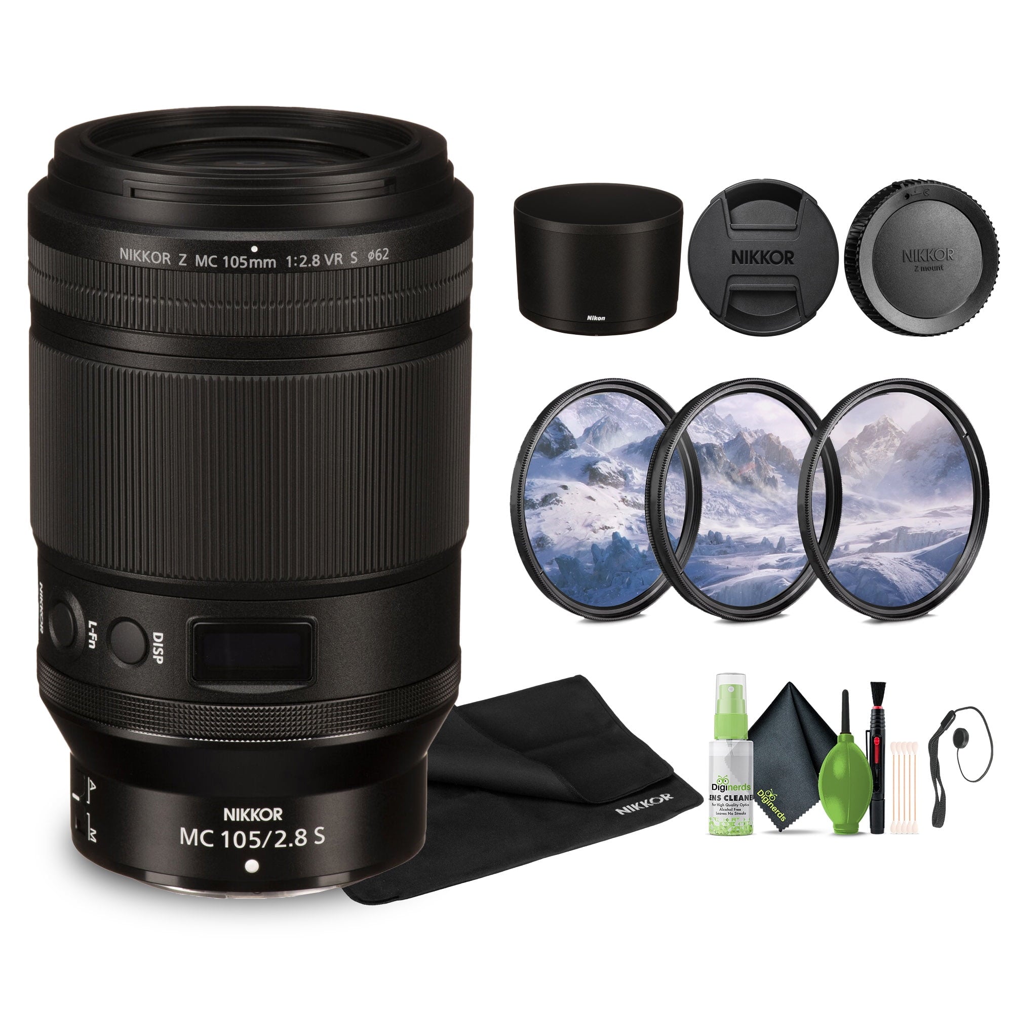 Nikon NIKKOR Z MC 105mm f/2.8 VR S Professional Macro Lens Nikon Z 20100 Bundle