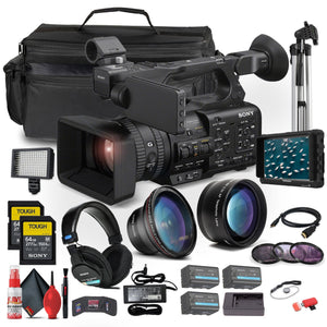 Sony HXR-NX800 NXCAM Camcorder+ 4K Monitor + Sony Mic + Headphones + More