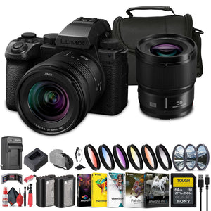 Panasonic Lumix S5 IIX Mirrorless Camera with 20-60mm and 50mm Lenses Kit Panasonic