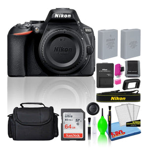 Nikon D5600 Digital Camera Body Only 1575 + 64GB SD Card + Camera Bag Intl