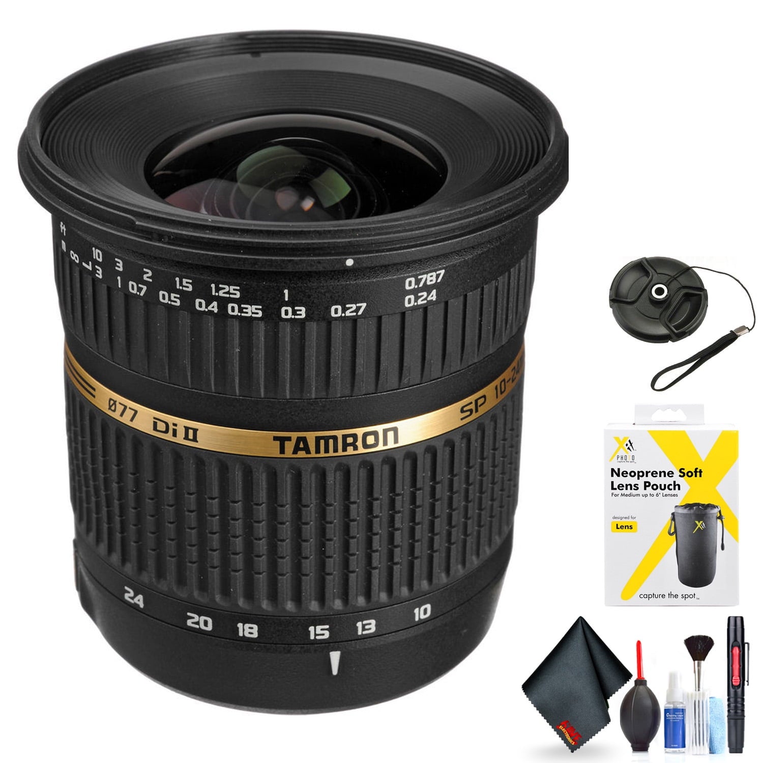 Tamron SP AF 10-24mm f / 3.5-4.5 DI II Zoom Lens for Sony DSLR Cameras for Sony A Mount + Accessories (International Mod