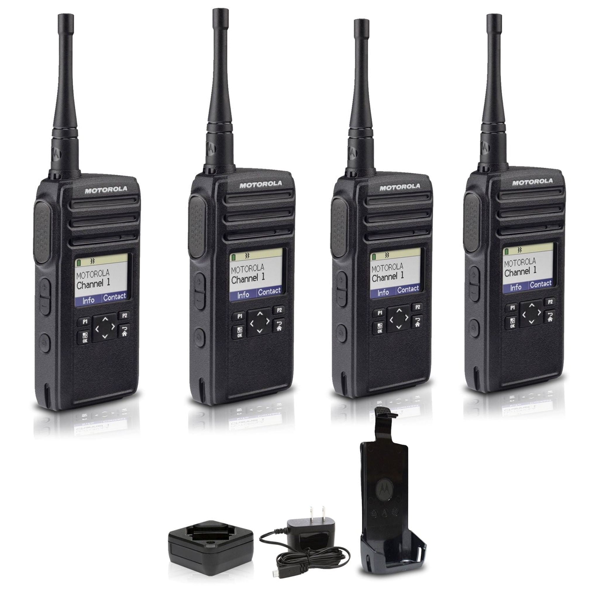 Motorola DTR700 900 MHz Digital 2-Way Radio 50 Channels 4-Pack Motorola Solutions