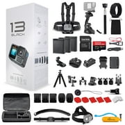 GoPro HERO13 Action Camera + 64GB Card, 50 Piece Accessory Kit and 2 Batteries