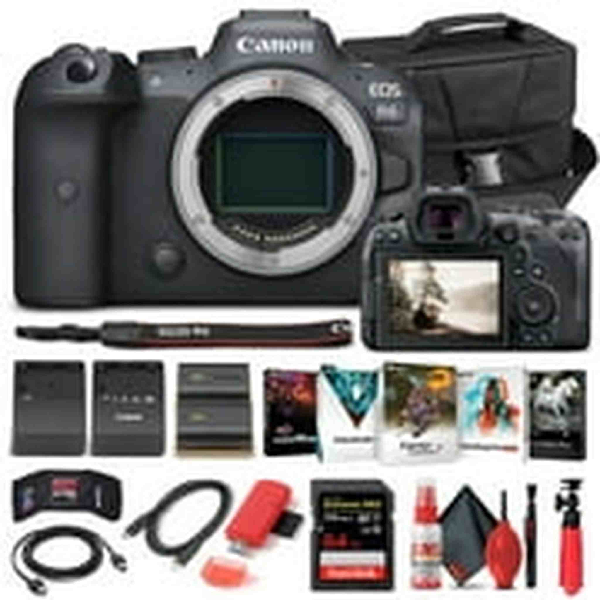 Canon EOS R6 Mirrorless Camera Body Only 4082C002 - Basic Bundle - Reconditioned Canon