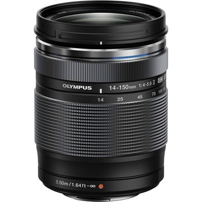 Olympus M.Zuiko Digital ED 14-150mm F4.0-5.6 II Lens, for Micro Four Thirds Cameras Black