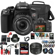 Canon EOS Rebel T8i DSLR Camera with 18-55mm Lens 3924C002 + EF 50mm Lens Graphic Bundle