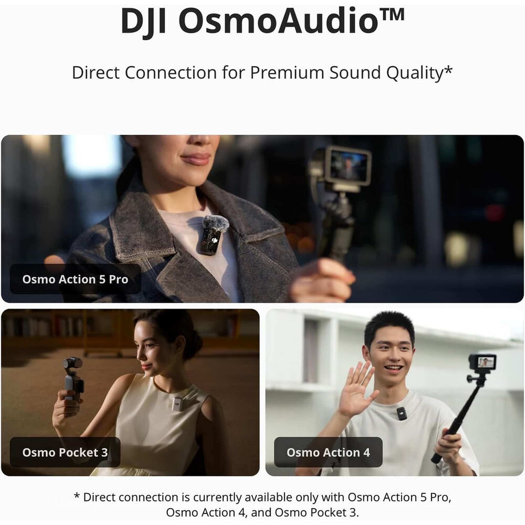 DJI Mic 2 Compact Digital Wireless Microphone System/Recorder for Camera & Smartphone Bundle DJI