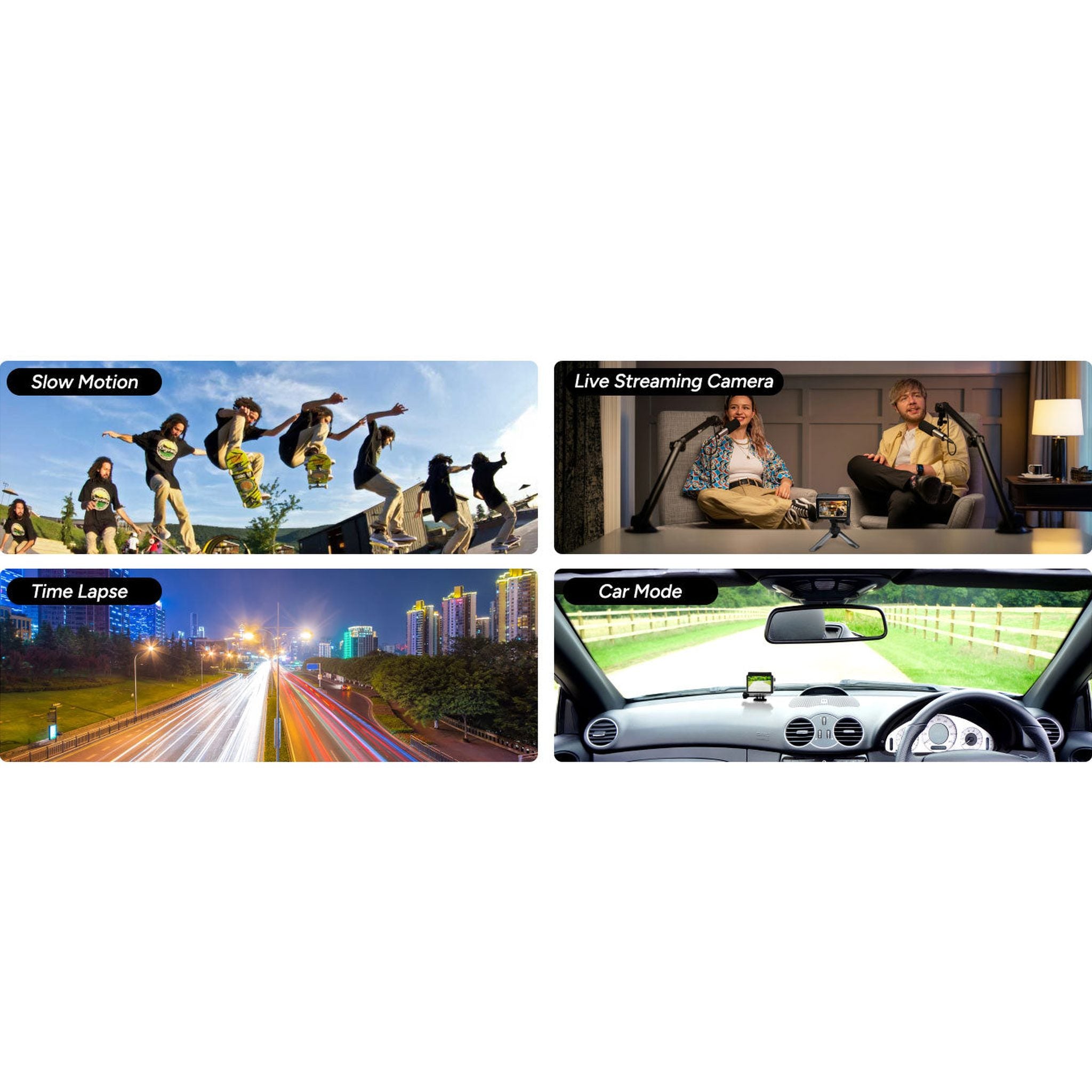 SJCAM SJ8 Pro Action Camera 4K 60fps Dual Screen WiFi 2.3 Inch Touch Rrear Screen with 170° Wide Angle EIS 8X Digital Zoom 98ft 30m Waterproof Camera Sports DV- Black SJCAM