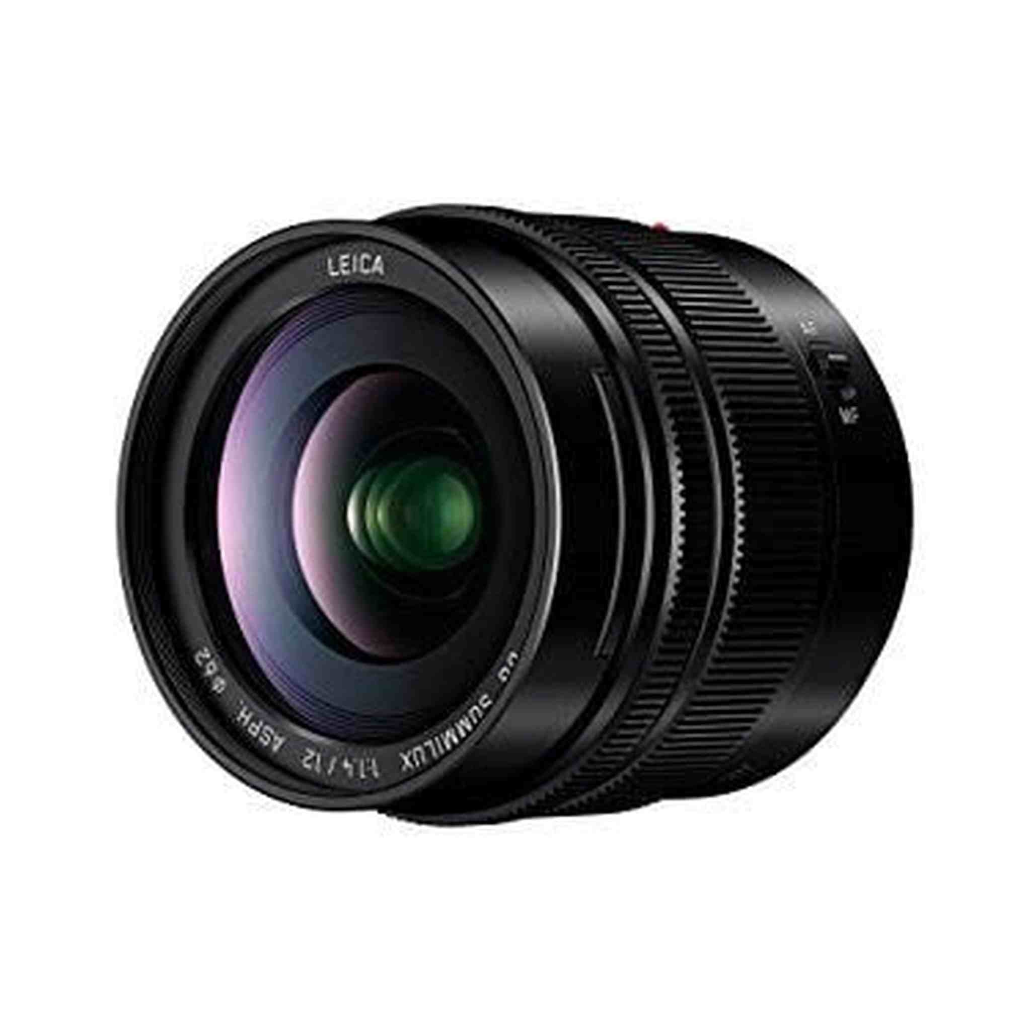 Panasonic LUMIX G LEICA DG SUMMILUX Lens, 12mm, F1.4 ASPH, Wide Angle, Professional Mirrorless Micro Four Thirds, H-X012 - Reconditioned Panasonic