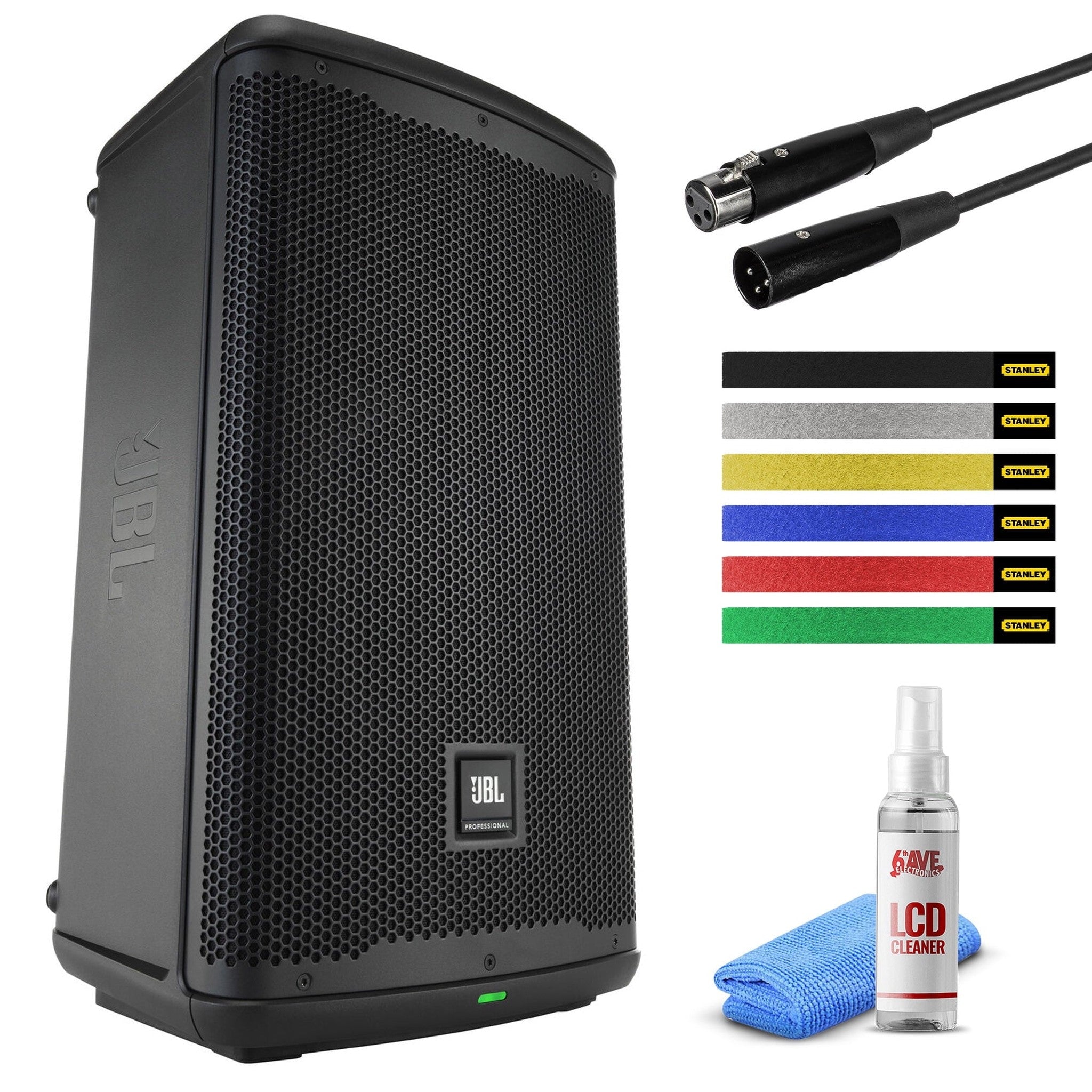 JBL Professional EON710 Powered PA Loudspeaker - Black with accessories