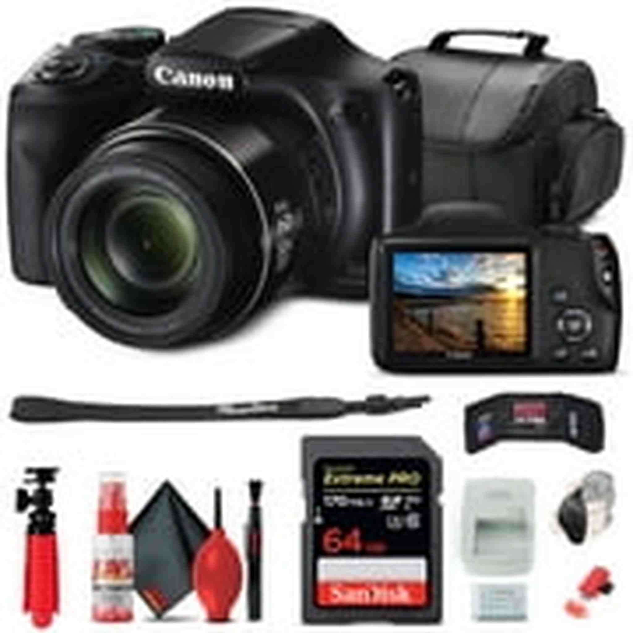 Canon PowerShot SX540 HS Digital Camera 1067C001 + 64GB Card + More Canon Intl.