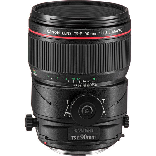 Canon TS-E 90mm Macro Tilt-Shift Lens Intl Model with 32GB SD, Bag, and More