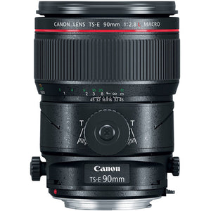 Canon TS-E 90mm Macro Tilt-Shift Lens Intl Model with 32GB SD, Bag, and More
