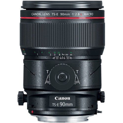 Canon TS-E 90mm Macro Tilt-Shift Lens Intl Model with 32GB SD, Bag, and More