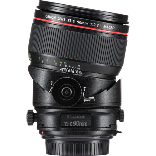 Canon TS-E 90mm Macro Tilt-Shift Lens Intl Model with 32GB SD, Bag, and More