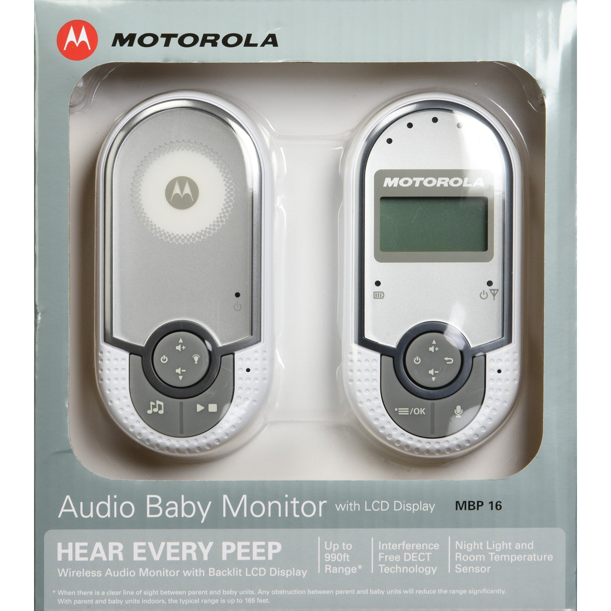 Motorola Digital Audio Baby Monitor with Room Temperature Monitoring and LCD Display - Used Motorola