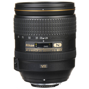 Nikon AF-S NIKKOR 24-120mm f.4G ED VR Lens Intl Model + 3pcs UV Lens Filter Kit + Cleaning Kit