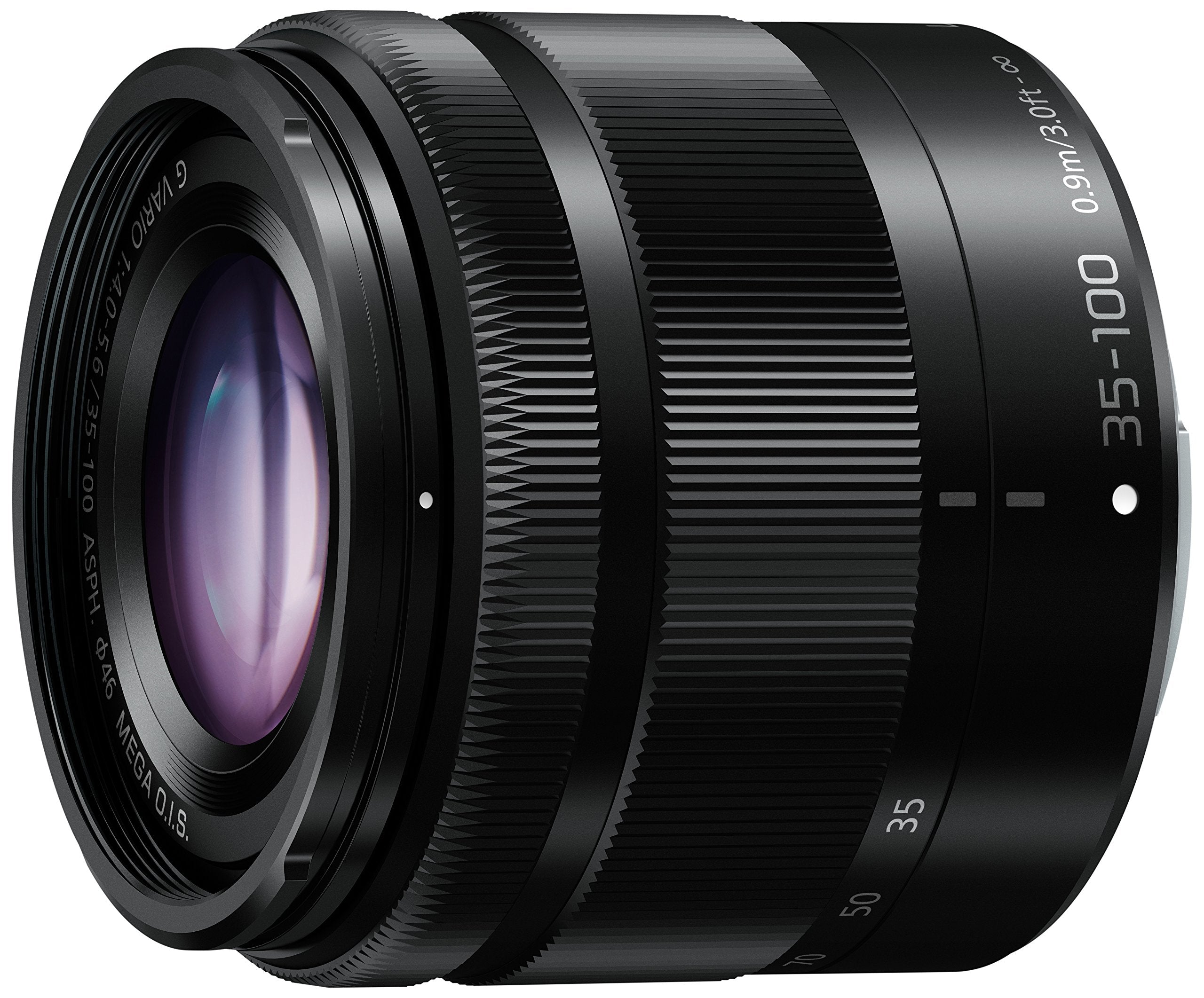 PANASONIC LUMIX G VARIO LENS, 35-100MM, F4.0-5.6 ASPH., MIRRORLESS MICRO FOUR THIRDS, MEGA OPTICAL I.S., H-FS35100K (USA BLACK)