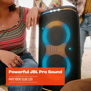 JBL PartyBox Club 120 - Portable Party Speaker with Foldable Handle Black