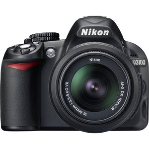 Nikon D3100 14.2MP Digital Camera and 18-55mm f/3.5-5.6G ED VR Lens - Black