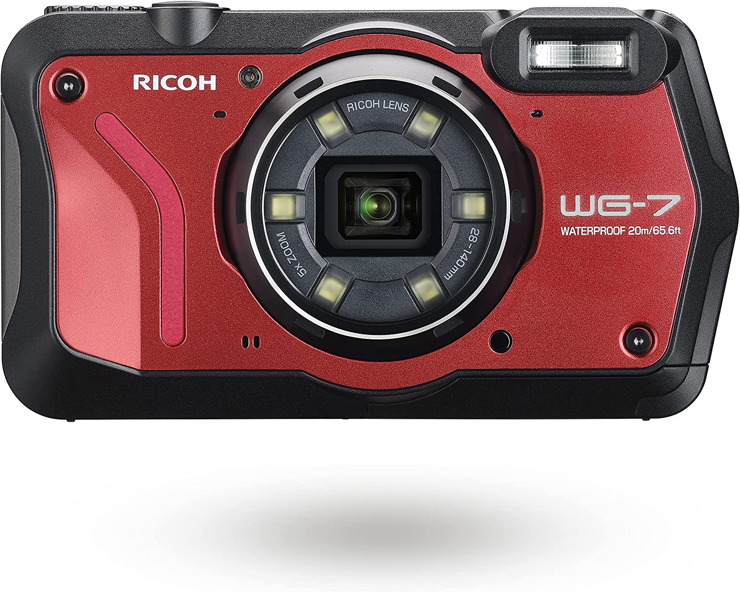 Ricoh 3100 WG-7 Red Authentic Outdoor Camera with Accessories