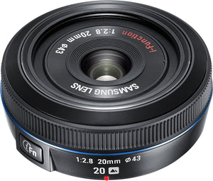 Samsung 20mm F/2.8 Wide Angle Lens For Samsung NX Cameras - Black EX-W20NB