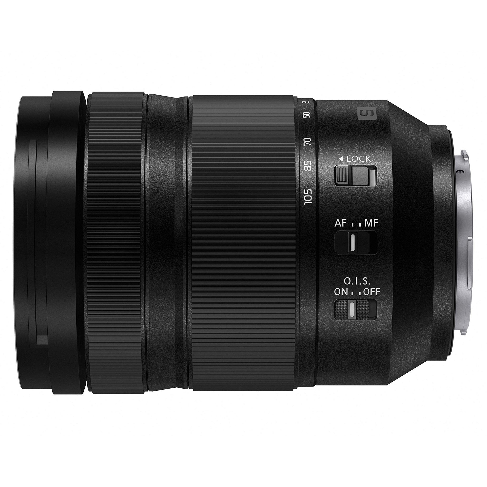 Panasonic LUMIX S 24-105mm F4 Lens, Full-Frame L Mount, Optical Image Stabilizer and Rugged Dust/Splash/Freeze-Resistant for Panasonic LUMIX S Series Mirrorless Cameras - S-R24105 USA Renewed - Used Panasonic