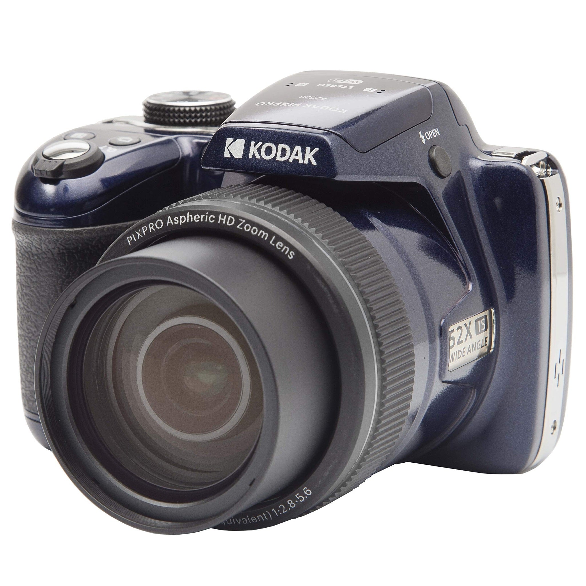 KODAK PIXPRO AZ528 Astro Zoom BSI-CMOS Bridge Digital Camera 16MP 52X 1080p Wi-Fi Midnight Blue KODAK