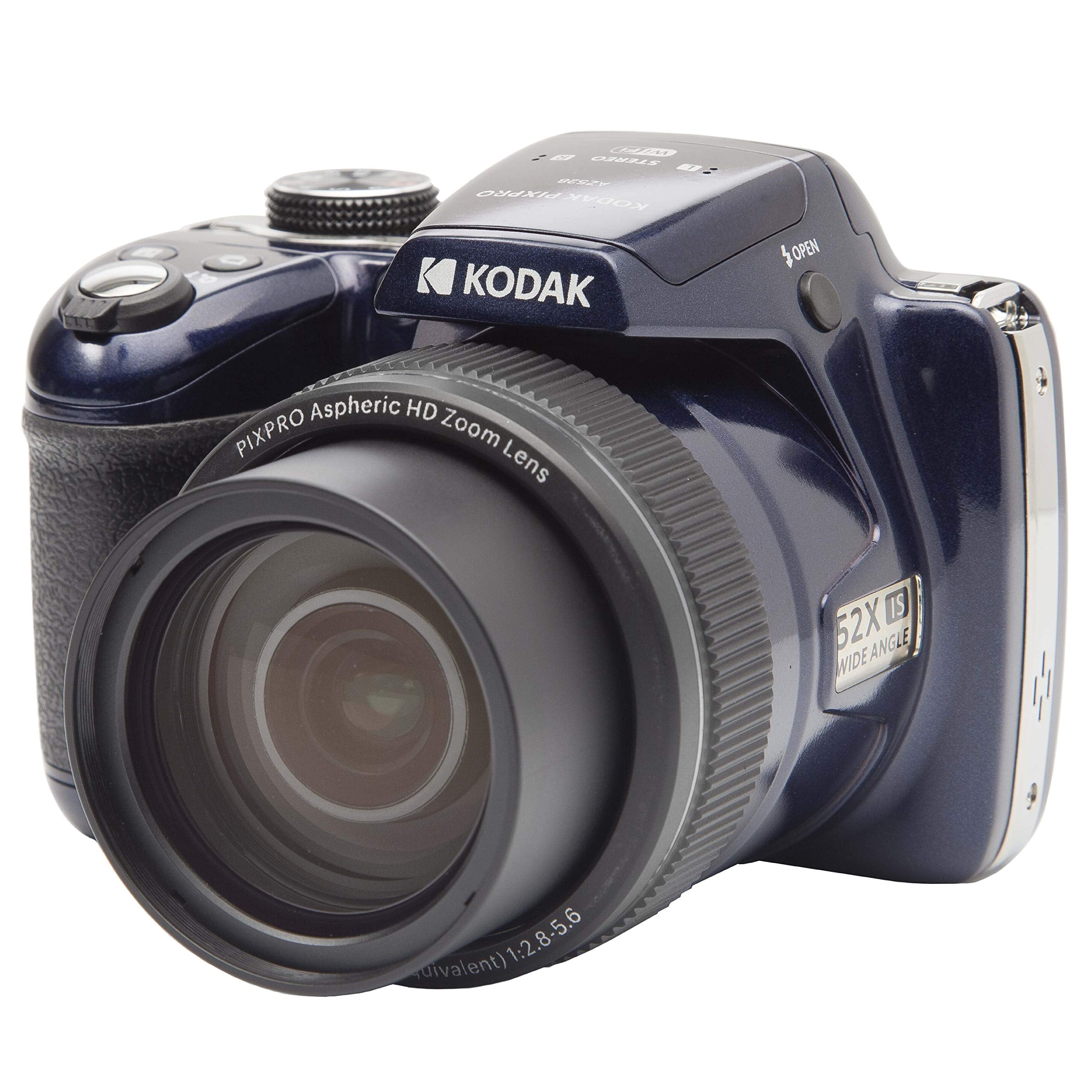 KODAK PIXPRO AZ528 Astro Zoom BSI-CMOS Bridge Digital Camera 16MP 52X 1080p Wi-Fi Midnight Blue
