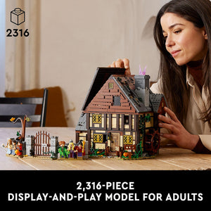 LEGO Ideas Hocus Pocus The Sanderson Sister's Cottage - Building Set for Adults, Men & Women, Age 18+ - Unique Gift for Fans W/Sister Minifigures - 21341