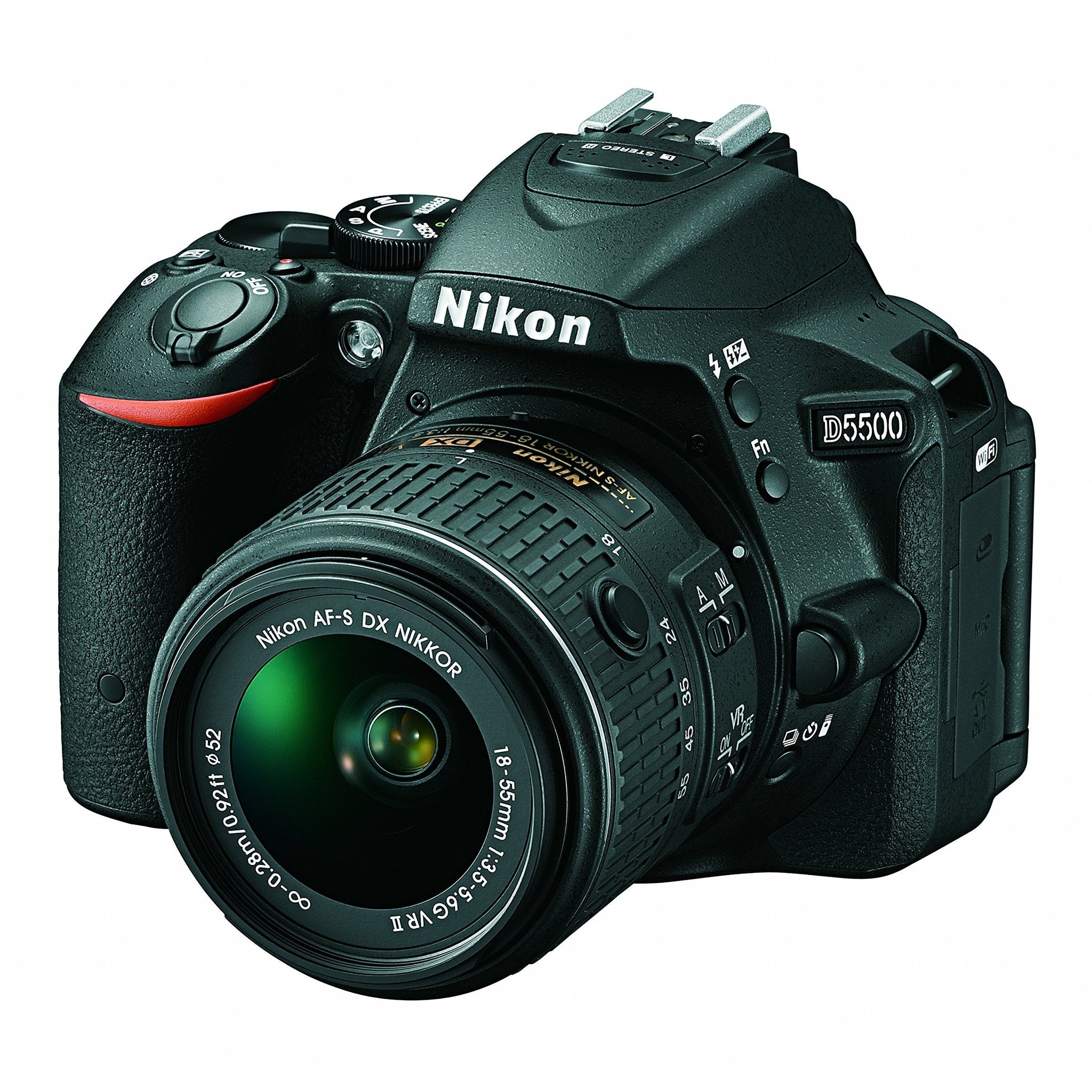 Nikon D5500 DX-format Digital SLR w/ 18-55mm VR II Kit Black Nikon
