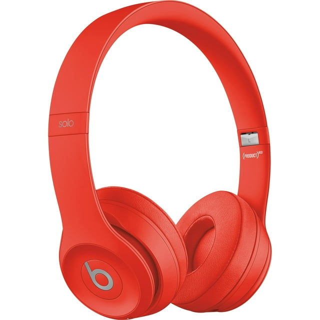 Beats Solo3 Wireless Headphones (Red) - Kit with USB Adapter Cube