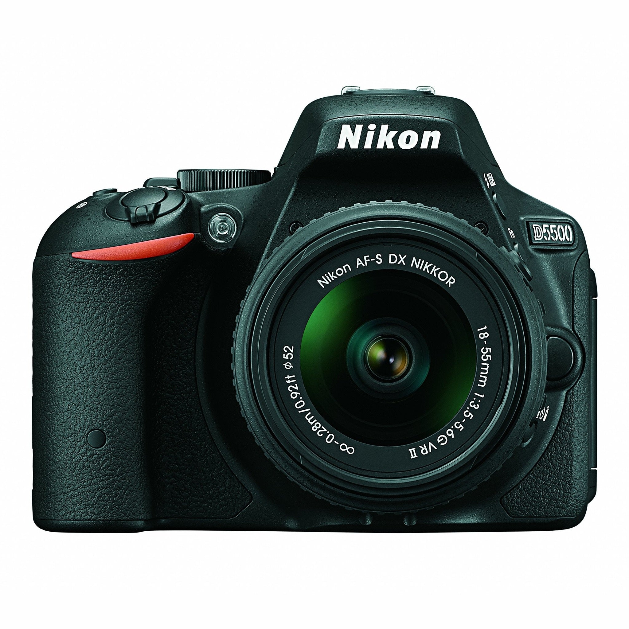 Nikon D5500 DX-format Digital SLR w/ 18-55mm VR II Kit Black Nikon
