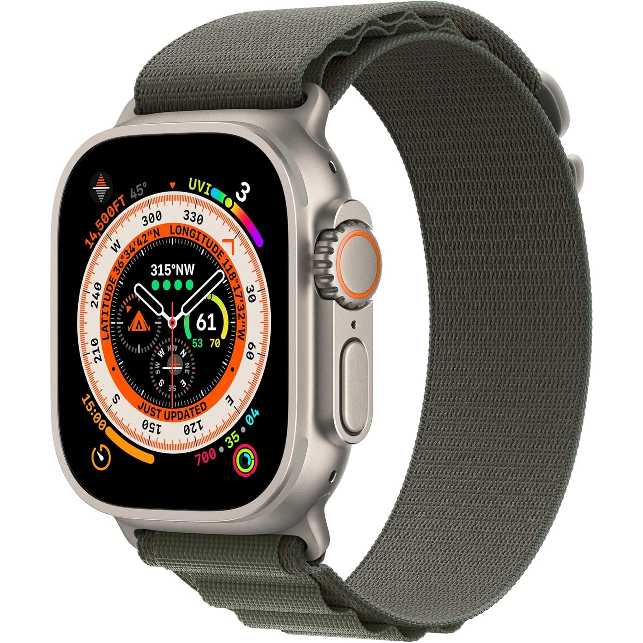 Apple Watch Band - Alpine Loop 49mm - Green - Medium