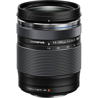 Olympus M.Zuiko Digital ED 14-150mm F4.0-5.6 II Lens, for Micro Four Thirds Cameras Black