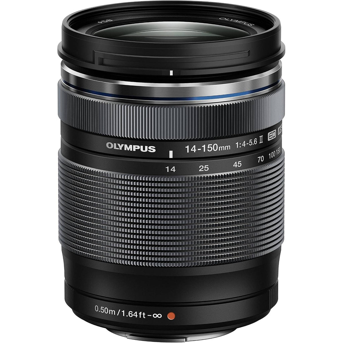 Olympus M.Zuiko Digital ED 14-150mm F4.0-5.6 II Lens, for Micro Four Thirds Cameras Black - Reconditioned