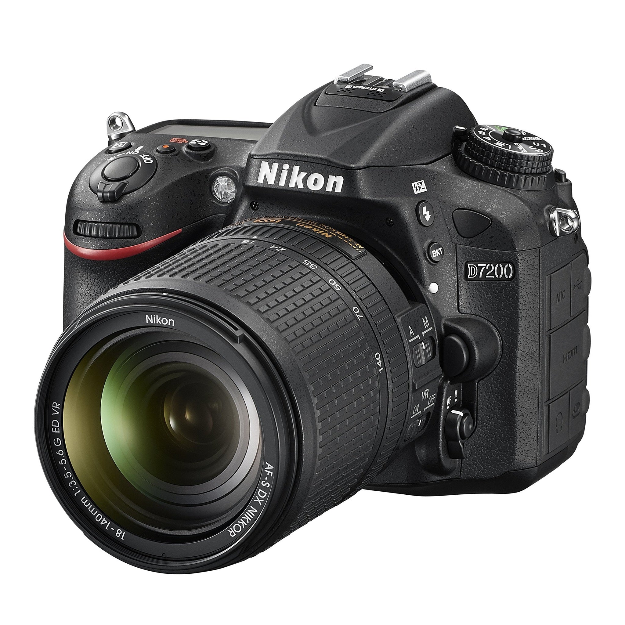 Nikon D7200 DX-format DSLR w/ 18-140mm VR Lens Black - Used Nikon