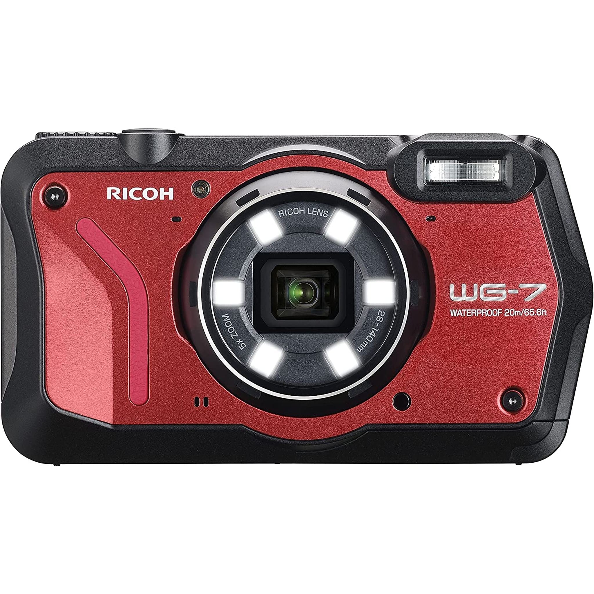 Ricoh 3100 WG-7 Red Authentic Outdoor Camera with Accessories Ricoh